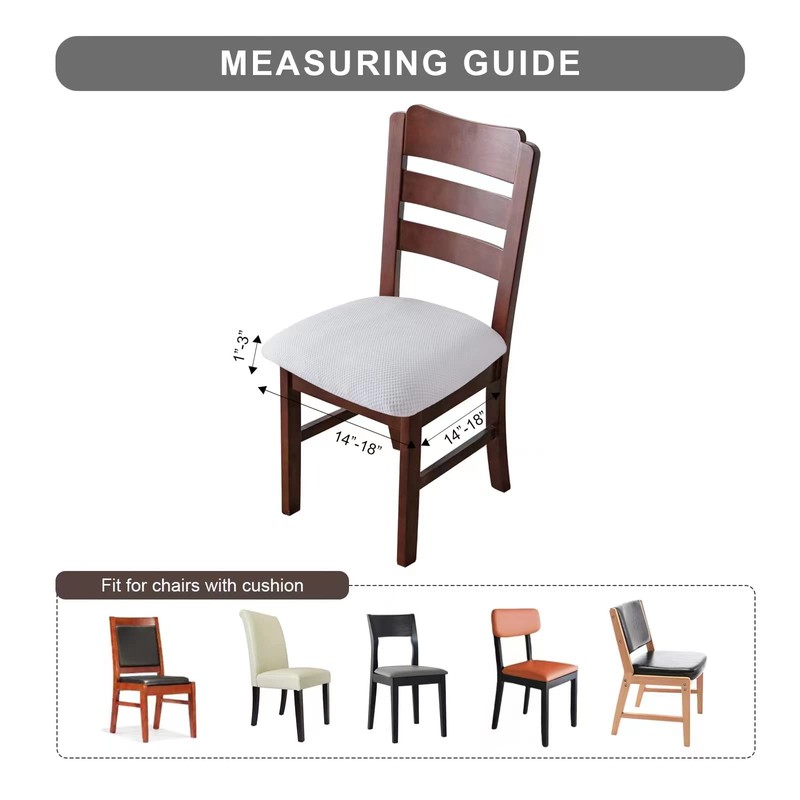Genina Seat Covers for Dining Chairs Cover 100% Waterproof Dining
