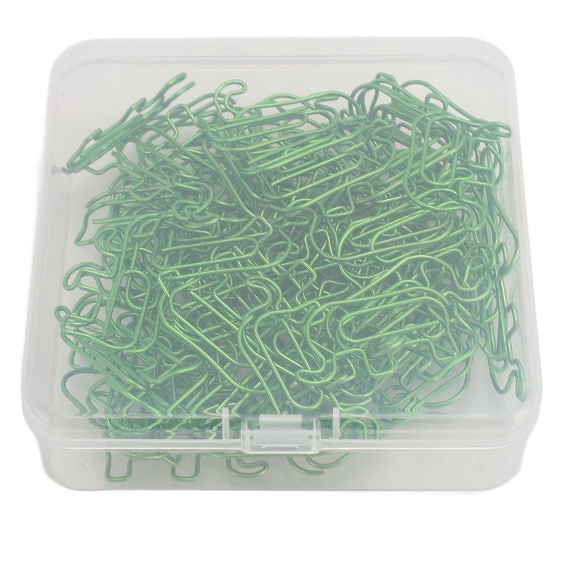 100pcs Paper Clip Cute Elephant Shaped Stainless Steel Paper Clip
