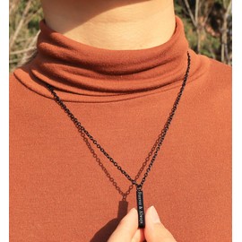 Matching Necklaces for Couples I Love You Stainless Steel Aesthetic Goth Engraved Always I Love You Forever Couple Necklace Jewelry Or Boyfriend and Girlfriend Him and Her I Love you