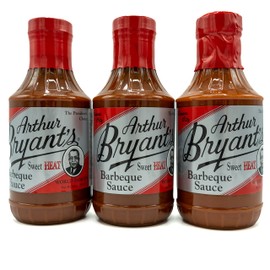 Arthur Bryants BBQ Sauce (Sweet Heat) — BBQ Sauce Natural Spicy Flavor — Zesty & Hot Barbecue Flavor — Best BBQ Sauce for BBQ Lovers (18 Oz, Pack of 3)