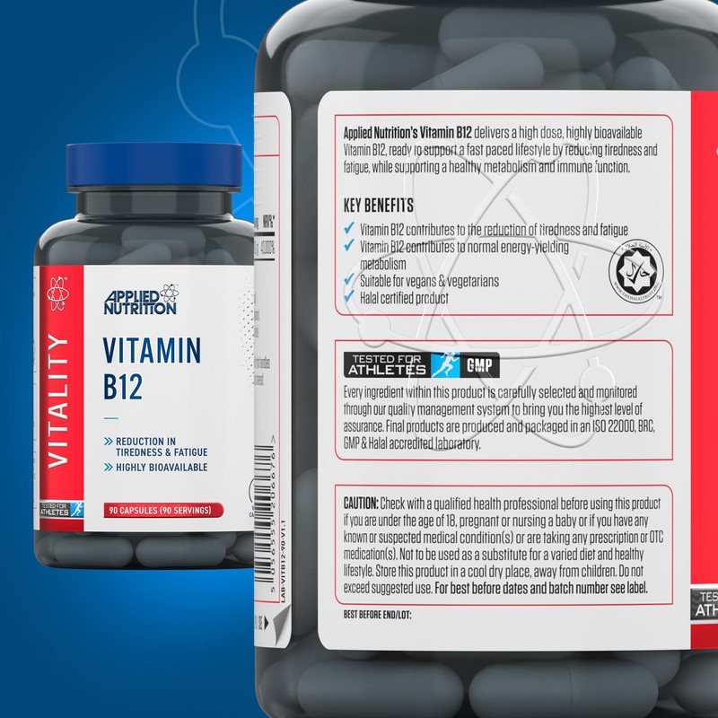 Applied Nutrition Vitamin B12 Tablets 1000mcg - Immune System Support