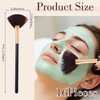16 Pcs Fan Brushes for Facials Soft Blush Makeup Brush