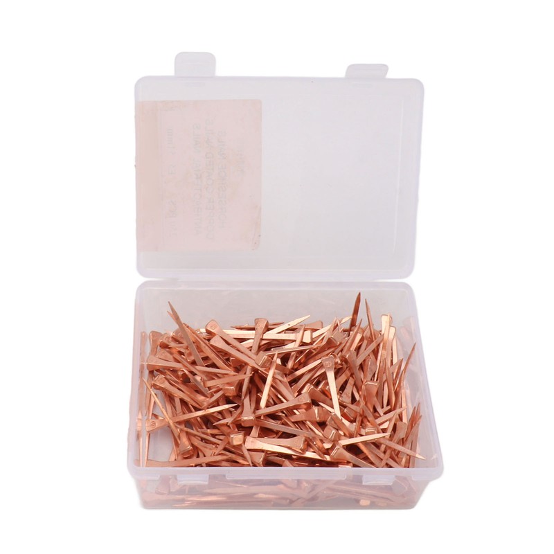 250Pcs Horseshoe Nails Copper Plated Rustproof Equestrian Riding Equipment Pet