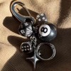 Dhdfisd 8 Ball Keychain Y2K Star Dice Billiards Keychin Lucky