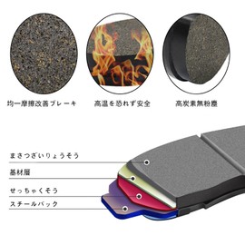 MOACCE Motorcycle Front Brake Pads Compatible Models for Honda NSC110 NSC50 NSC50R NSC50 PCX125 WW PCX150 WW SCV110 SH 125i / KYMCO People One 125i / PEUGEOT Django 50 125 150 Speedfight 122 5 4