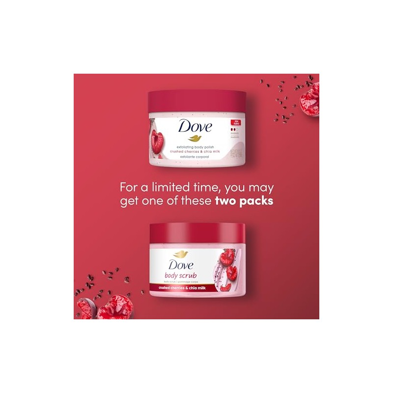 Dove Exfoliating Body Polish Crushed Cherries & Chia Milk Skin