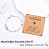 Shuxin Confirmation Gifts for Girls, Cross Bracelet for Teen Girls,