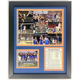 Florida Gators | 2024-2025 Men's College Basketball Champions | Collectible Basketball Memorabilia | Framed Picture and Photo Collage Gifts | (Mosaic, 12"x15", Framed)