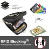 LAOTANGJIA PU Leather Lanyard Wallet with ID Badge Holder with
