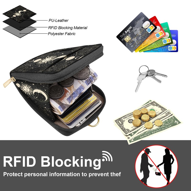 LAOTANGJIA PU Leather Lanyard Wallet with ID Badge Holder with