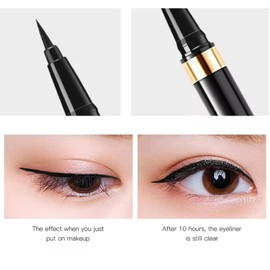 Liquid Eye Liner, Easy To Use Eyeliner Pen, Waterproof and Smudge Proof, Longlasting Liner Stays On All Day & Night, Goes On Smoothl Without Smudging or Skipping (Red)