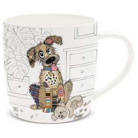 Lesser & Pavey Ceramic Coffee Mugs for Home or Work, Large Mugs for Hot Drinks, Murphy Mutt Tea and Coffee Mugs - Bug Art