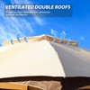 Aoodor 10 x 12 ft Patio Gazebo Canopy Fabric Replacement,