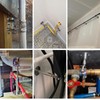 Kodilin 4PCS 304 Stainless Steel Wall Mount Ceiling Mount Pipe