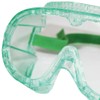 Sellstrom Flexible, Soft, Direct Vent, Protective Safety Goggle, Green-Tinted Body,