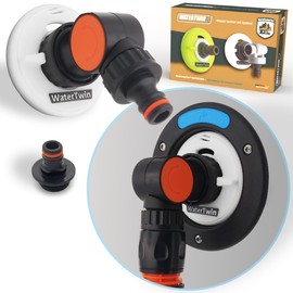 MaJoCompTec® Watertwin Tank Adapter Water Filter Counter Set Motorhome Water Tank Cap Accessories Filler Neck Adapter Compatible with Gardena Type 3-Pin D:78 (Flex Set)