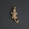 Opexicos 2Pcs Pure Brass Solid Car Keychain Crocodile Furniture Decoration