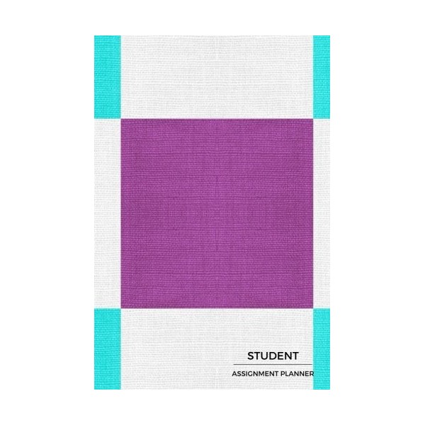 Student Assignment Planner: Squares Cover | Plan your revision, studying