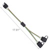 Kinstecks 2 Way Flat Y-Splitter 4 Pin Flat Separator Extension