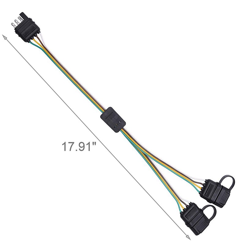 Kinstecks 2 Way Flat Y-Splitter 4 Pin Flat Separator Extension
