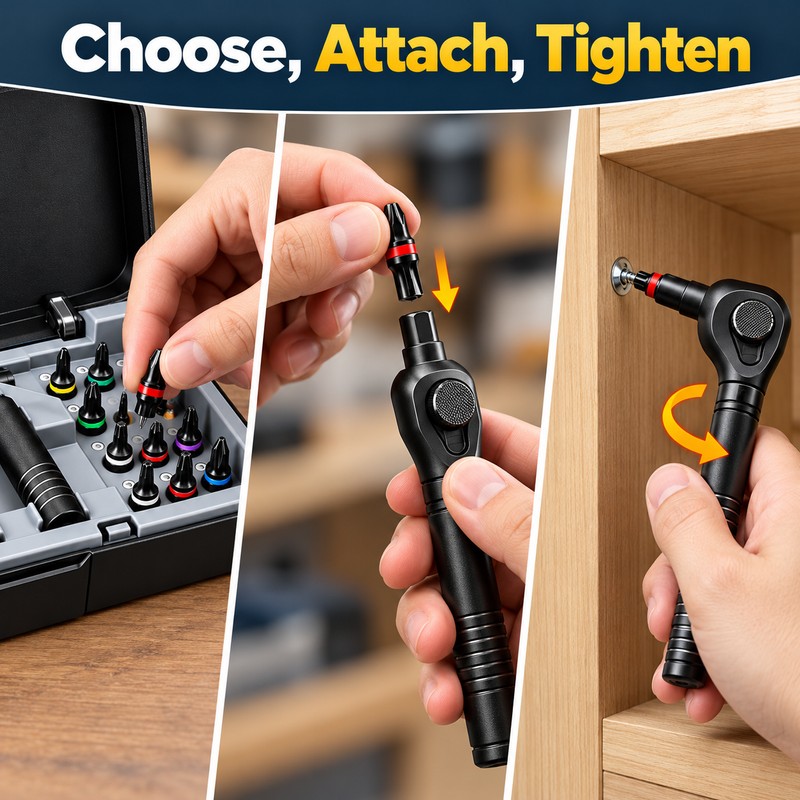 24-in-1 Manual Ratchet Screwdriver Set – Aluminum Alloy Handle with