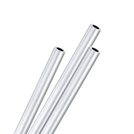 M METERXITY 3-Pack 300mm 6063 Aluminum Round Tube, 5mm ID 8mm OD Seamless Aluminum Tubing for Construction/Machining/DIY Crafting, Metal Straight Pipe [0.2x0.31x11.8IN]