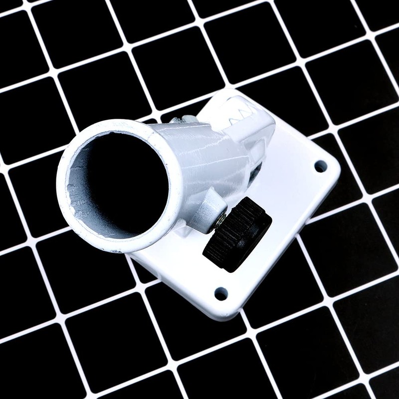 Tiardey White Multi-Position Flag Pole Mounting Bracket with Hardwares -