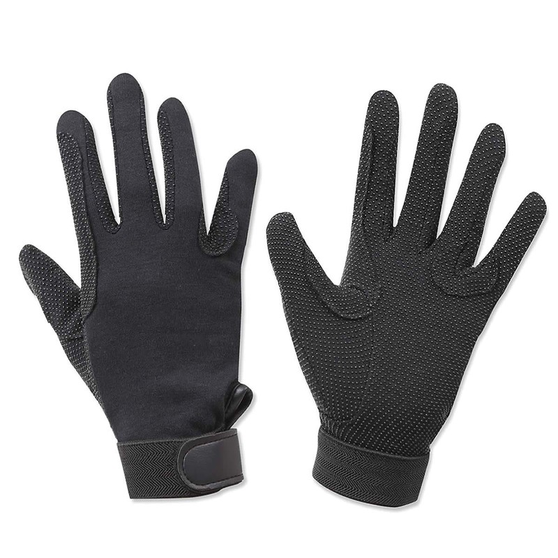 JODHPURS Cotton Gloves Black Adult L