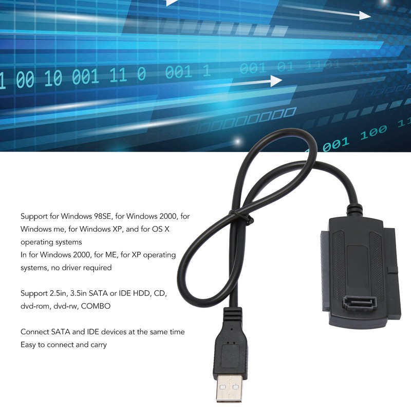 USB 2.0 to IDE SATA Adapter Cable 3 Use Hard
