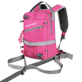 Dachgo Ski and Snowboard Harness with Training Leash for Kids - Teach Your Child The Fundamentals of Skiing or Snowboarding (Pink)