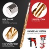 AIMLENTOOL 30 PCS Titanium Impact Drill Bit Set, Hex Shank