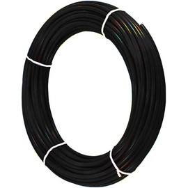 Neo-Pure 3/8" OD LLDPE Polyethylene Tubing | 1/4" ID Pneumatic Hose Pipe for Air Line Tubing or Fluid Transfer | Flexible and Durable for Various Applications | 50FT Roll (Black)