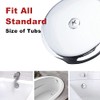 Single Hole Bathtub Drain Overflow Plate/Tub Overflow Drain Ccover with