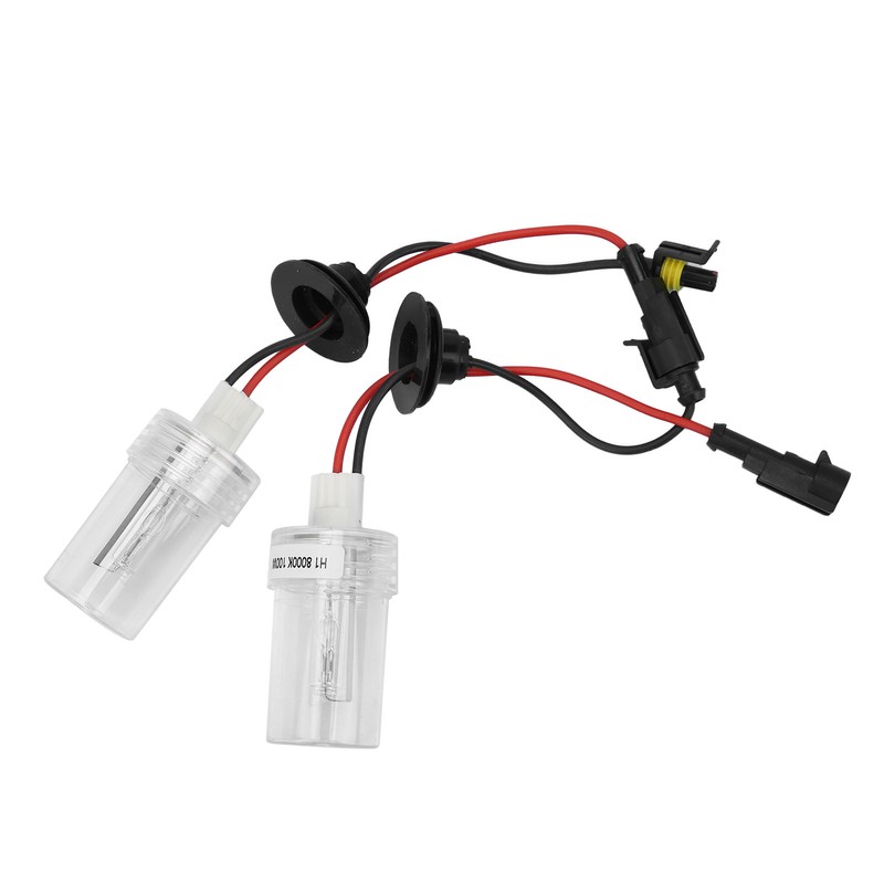 2Pcs Headlight Xenon Bulbs HID Lamp Replacement 100W 8000K H1