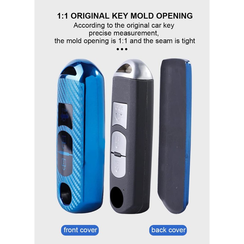 KUNIO Key Cover Fits Mazda 3 5 6 CX-3 CX-5