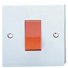 1G 45A Cooker Switch White BPSCA 4016