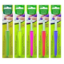 Clover Amour - Juego de 5 ganchos para trabajar con hilos gruesos