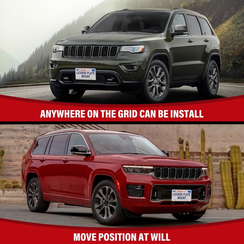 Front License Plate Compatible with Jeep Grand Cherokee WK2 2011-2022