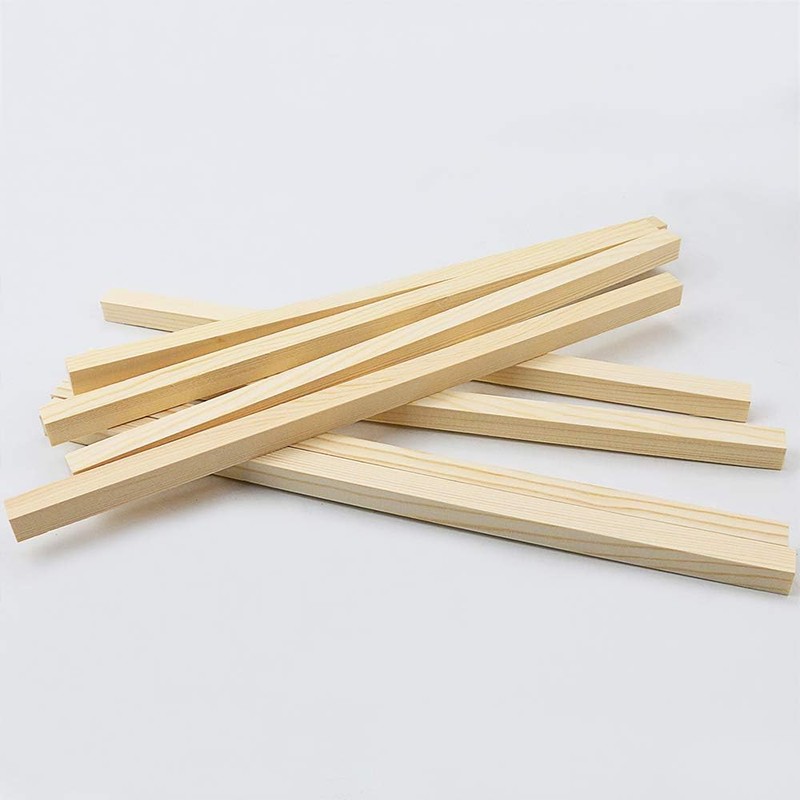 BILLIOTEAM 25 Pack of Unfinished 1/2” x 12” Hardwood Square