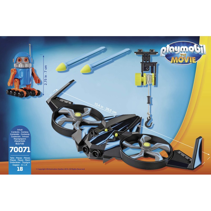 Playmobil The Movie Robotitron with Drone, us:one Size