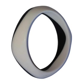 Chuchumz Chew Bracelet Chewelry Bangle Chewy Wrist Band Autism ADHD Biting Stimming Sensory Teething StimToy Children & Adults (Black and White)