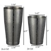Stainless Steel Boston Shaker with Etched Pattern Weighted Shaking Tin