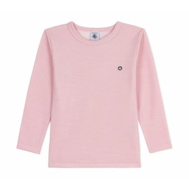 Petit Bateau Maglietta da Bambino in Lana e Cotone, a Maniche Lunghe, Tinta Unita, Bello, 5 Anni
