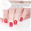 FOMIYES Nail Art Sticker Decals 6 Sheets Silver Glitter Nail