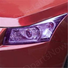 12 by 48 Inches Self Adhesive Headlight, Tail Lights, Fog Lights Tint Vinyl Film with Knife and Hand Tool (Purple)