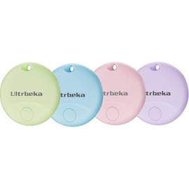 Air Tracker 4 Pack Bluetooth Tag Key Tracker Work with Apple Find My (iOS Only) for Wallet, Luggage, Backpack, Waterproof Anti-Lost [Apple MFi Certified]