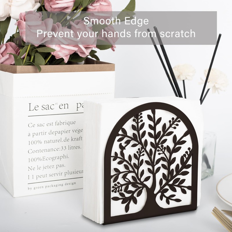 Fobule Napkin Holder for Tables, Tree of Life Design Modern