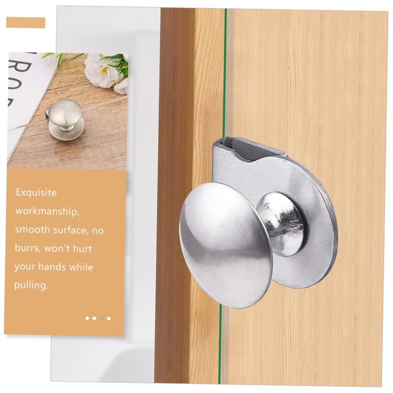 Mipcase 2pcs Glass Door Handles Pull Clamp for Shower Cabinet