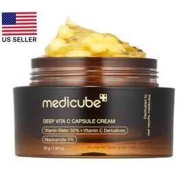 Medicube Deep Vita C Capsule Cream, Glow Hydration, Dark Spots 54g/1.94 Fl oz