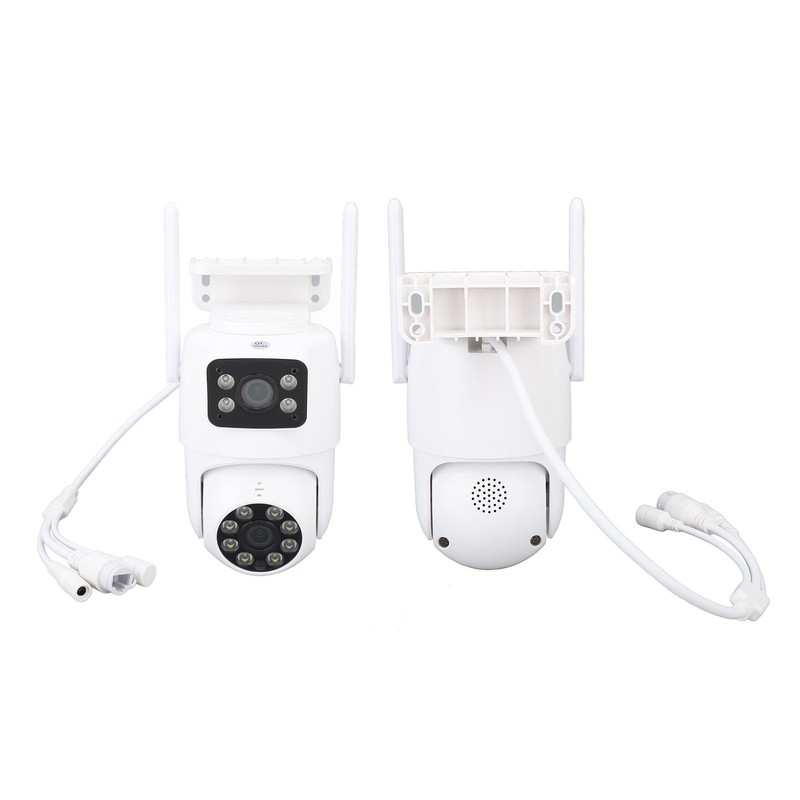 PTZ Security Camera WiFi Dual Lens 4MP Night Vision Motion